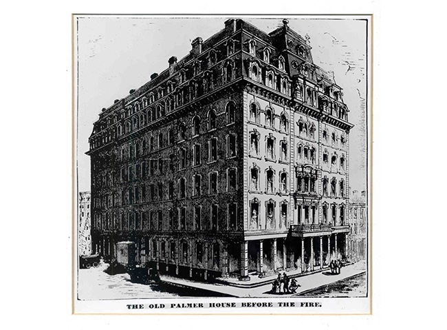 Image of original Palmer House Hilton hotel.